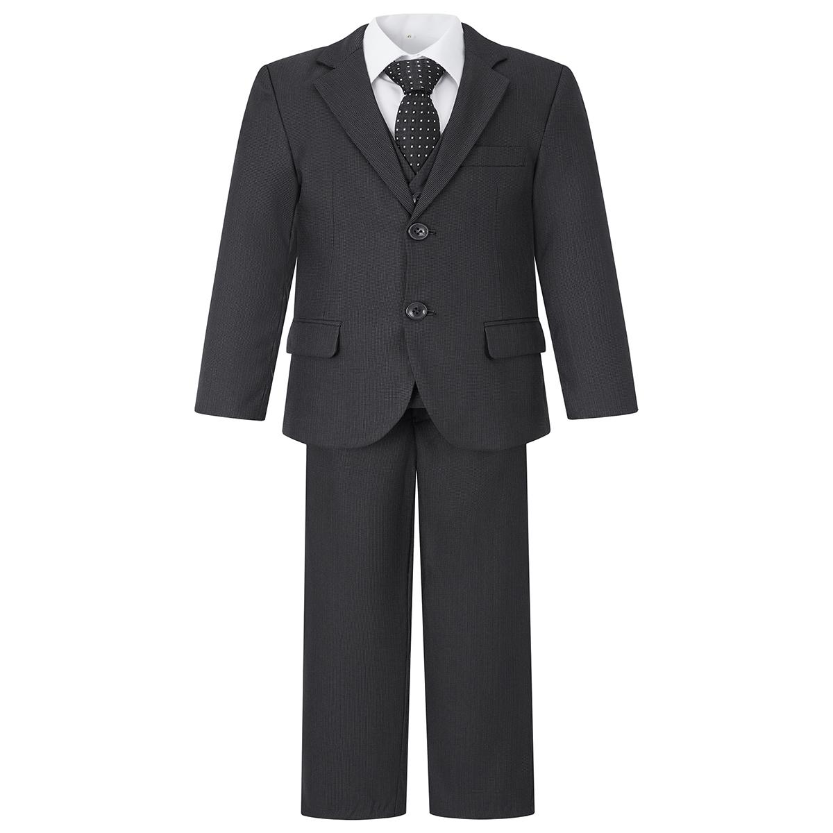 Grey 5pc Boys suit