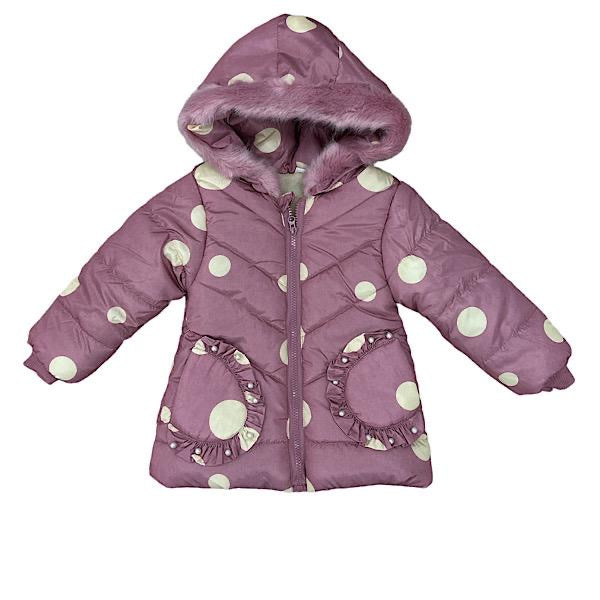 Polka dot padded jacket