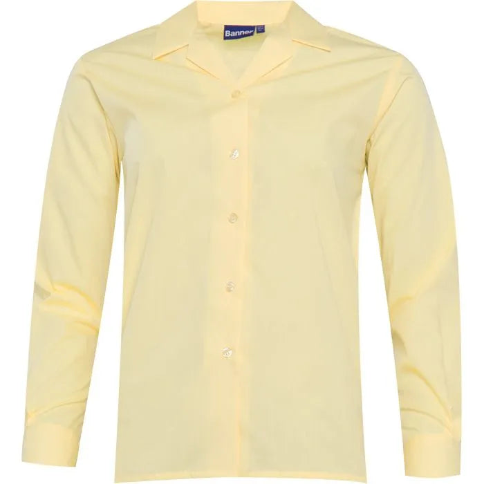 Revere collar school blouse