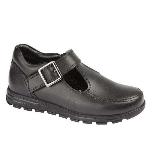 Velcro girls school shoes