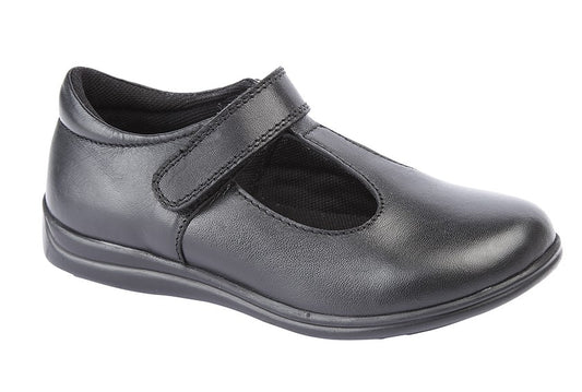 Velcro Leather school shoes