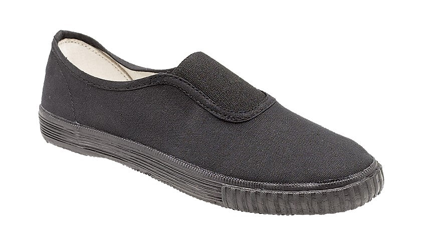 Gusset Velcro plimsole