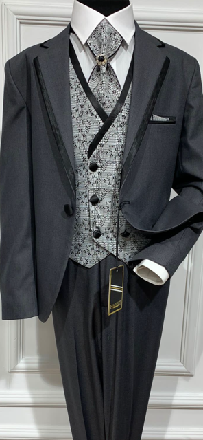 Grey 4pc boys suit