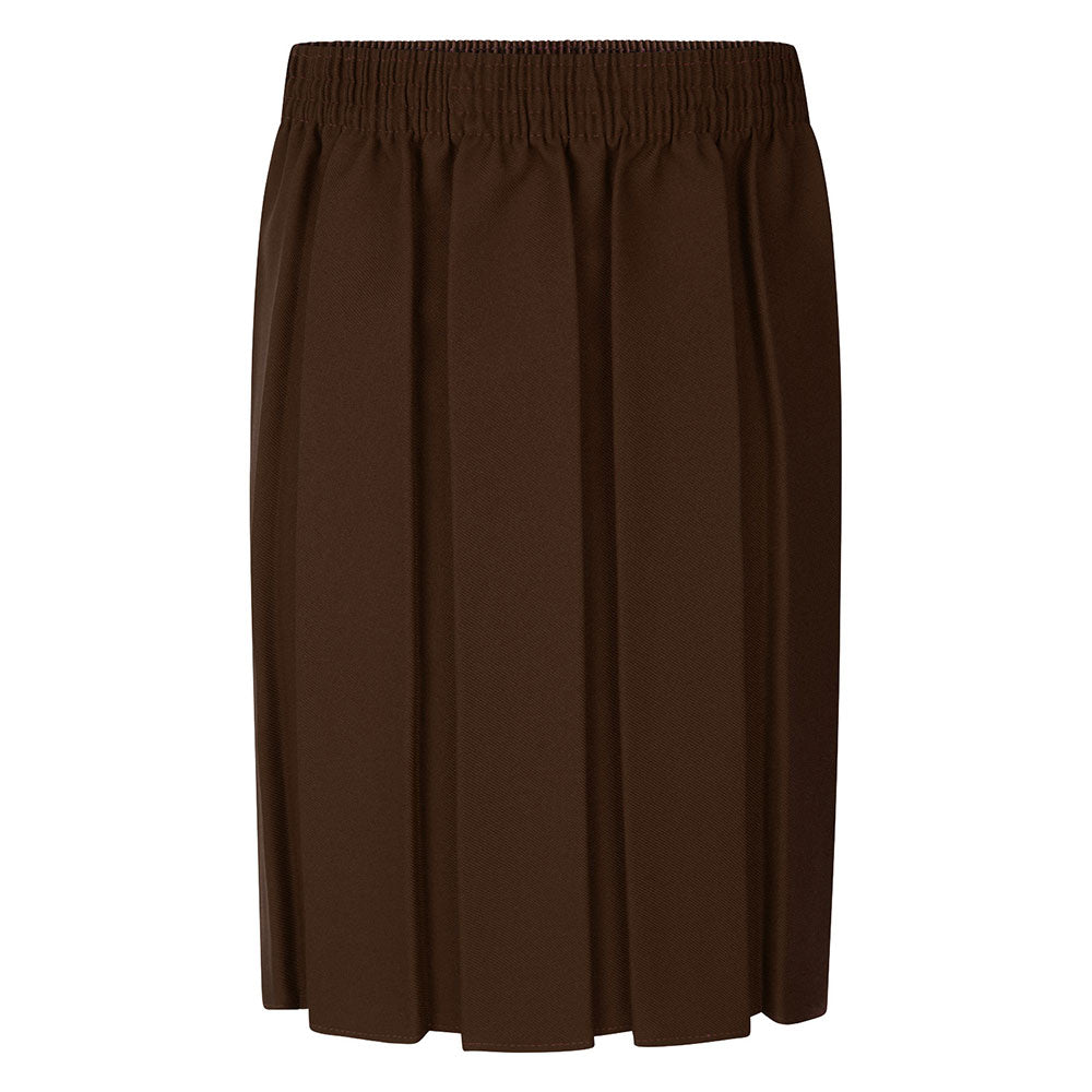 Elastic waist pleated skirt online best sale